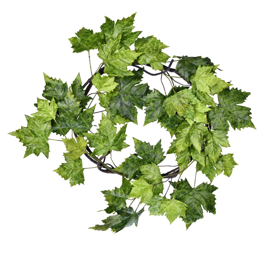 Vickerman 30” Green Plantanus Wreath - FT190730