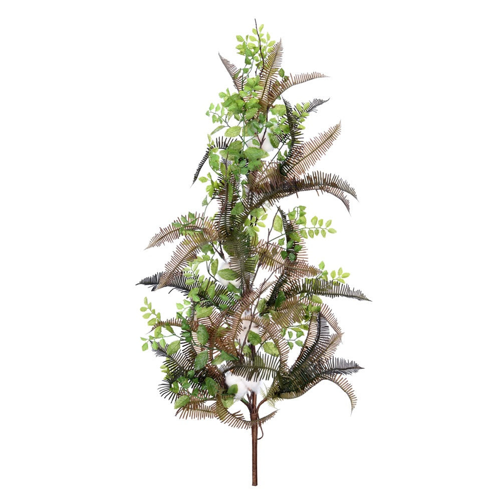 Vickerman 36” Green Fern Cotton Swag - FT191336