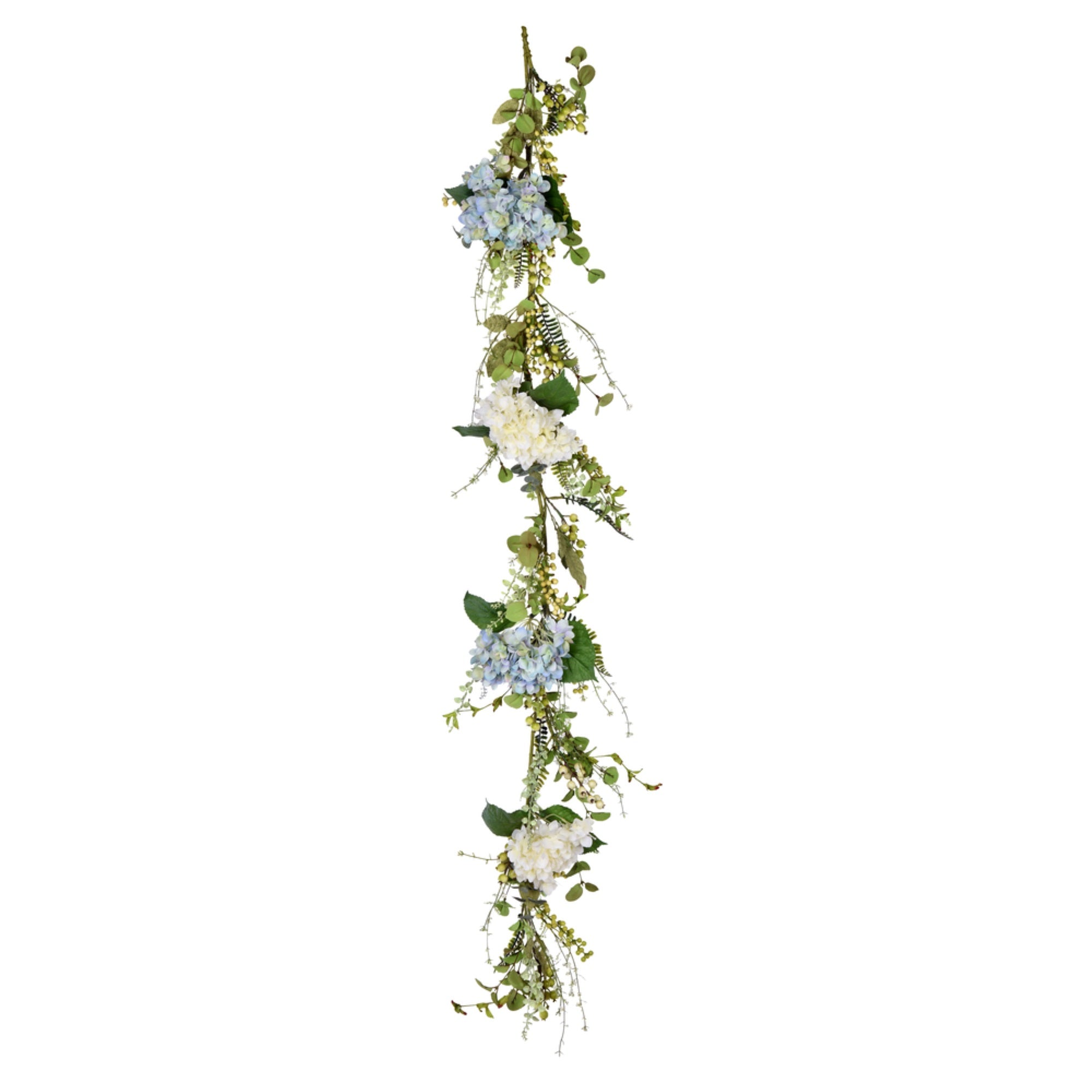72” Green Hydrangea Berry Garland