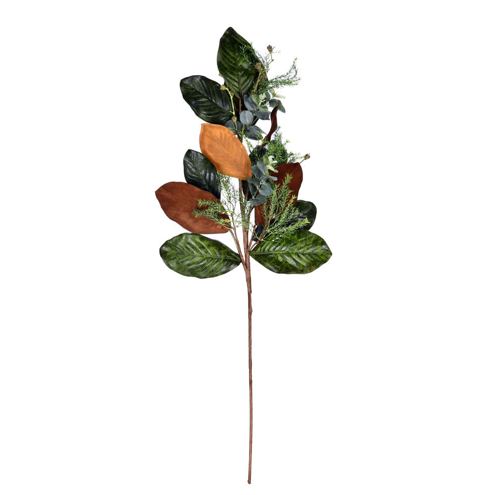 Vickerman 39” Green Magnolia Leaf Spray - FT191603