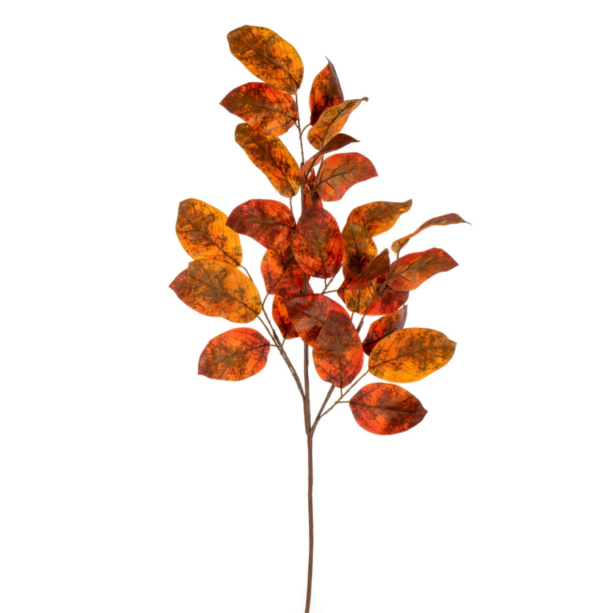 Vickerman 32” Orange Artificial Apple Leaf Spray 6/Bag. Includes 6 pieces per bag.