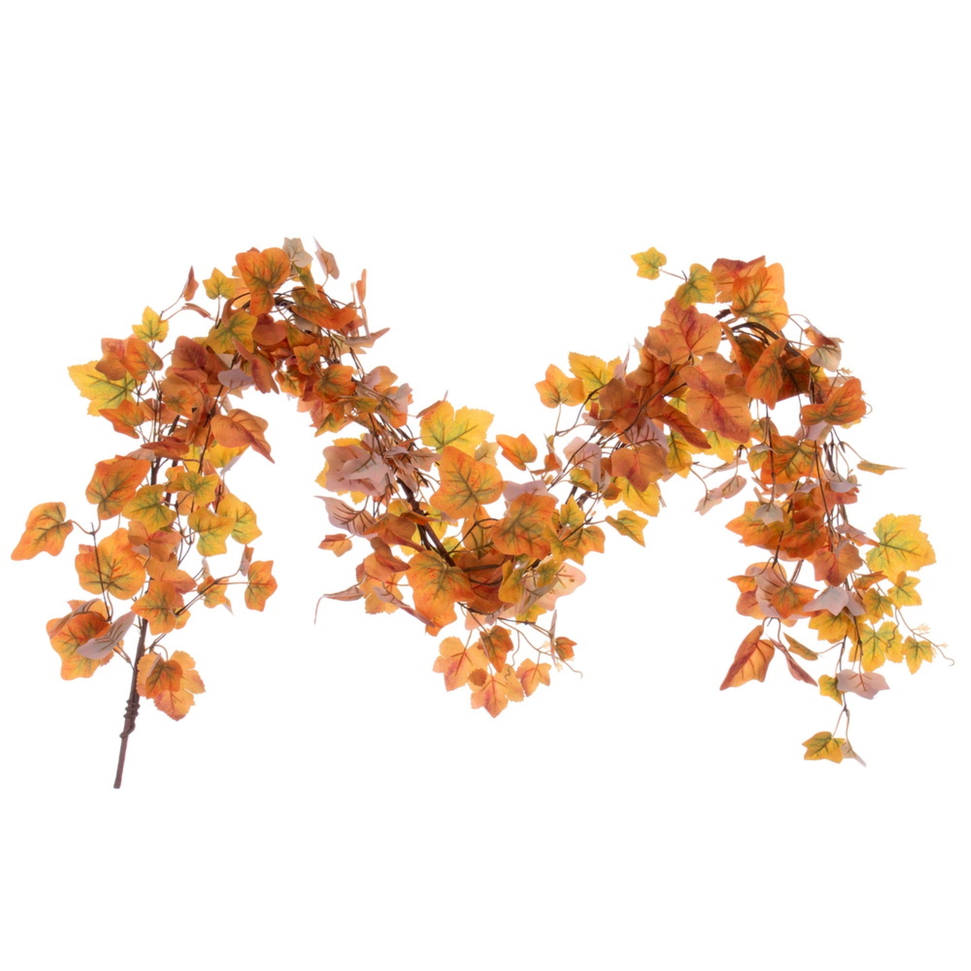 Vickerman 5' Fall Orange Artificial Leaf .