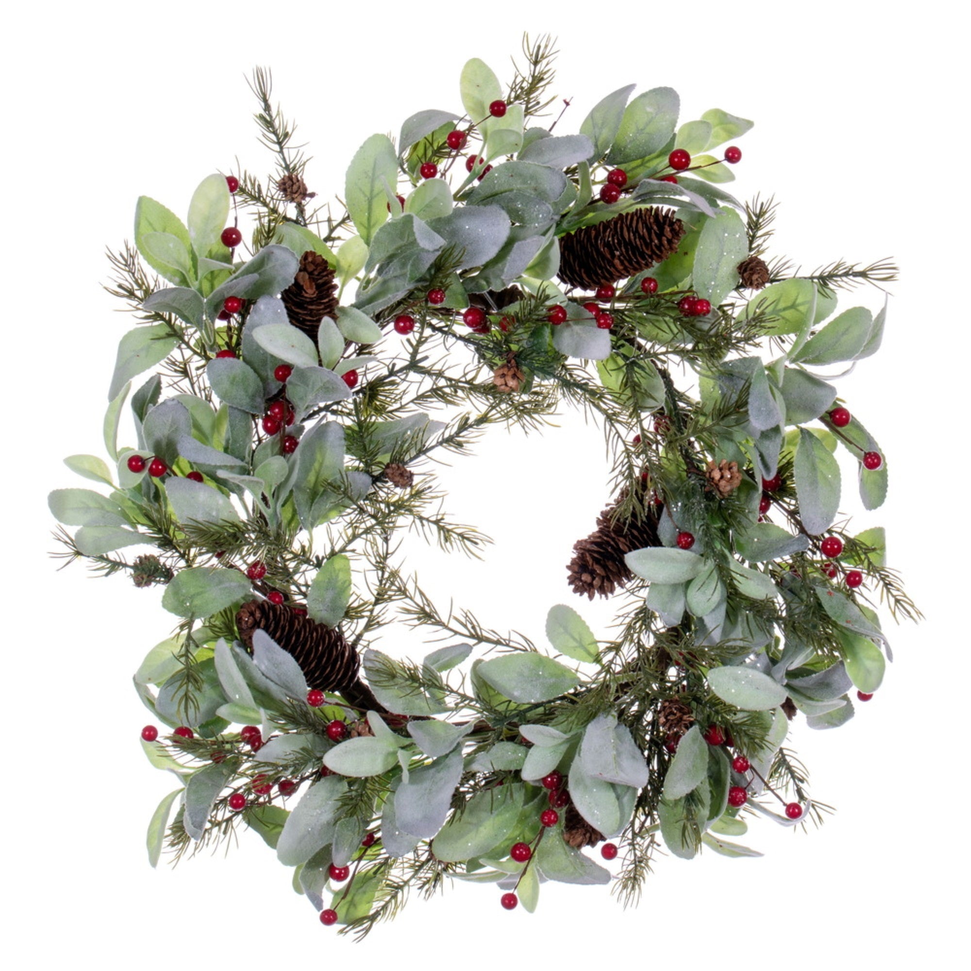 22” Green Leaf Wreath