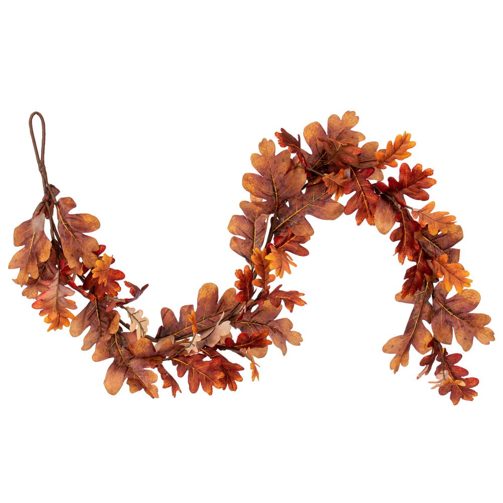 60″ Orange Oak Leaf