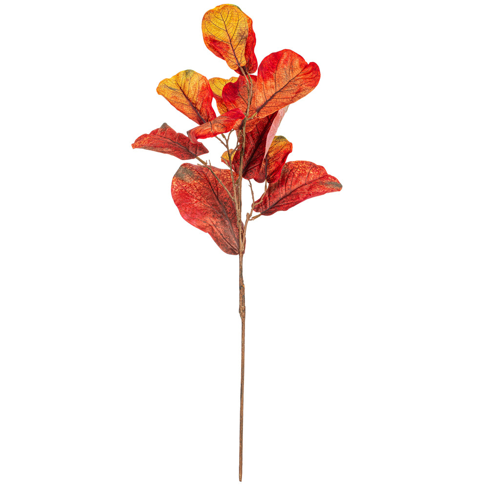 45” Orange Fiddle Leaf Spray 2/Bag