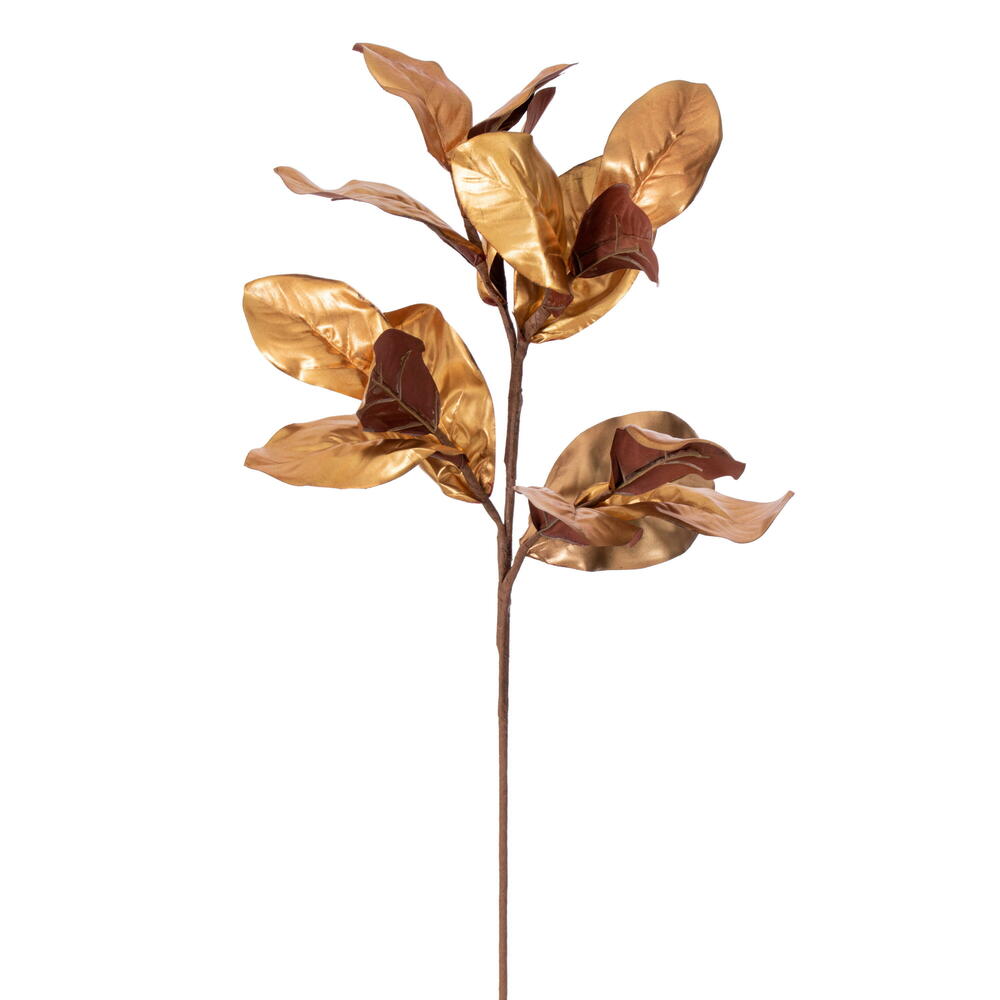 29” Gold Magnolia Leaf Spray 2/Bag