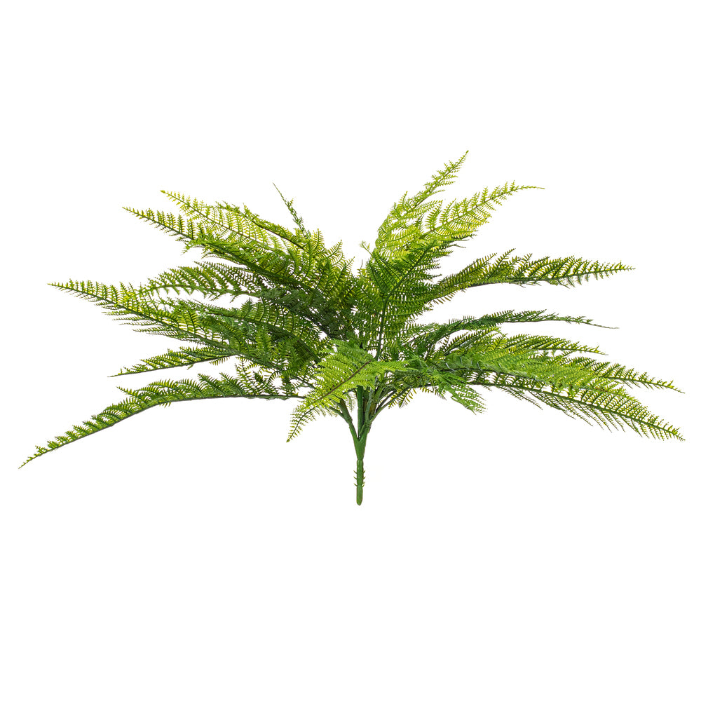 22” Green Leather Fern UV