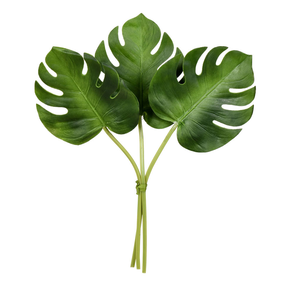 Vickerman 13” Green Split Philo Leaf Bundle 2/Pk - FV191713