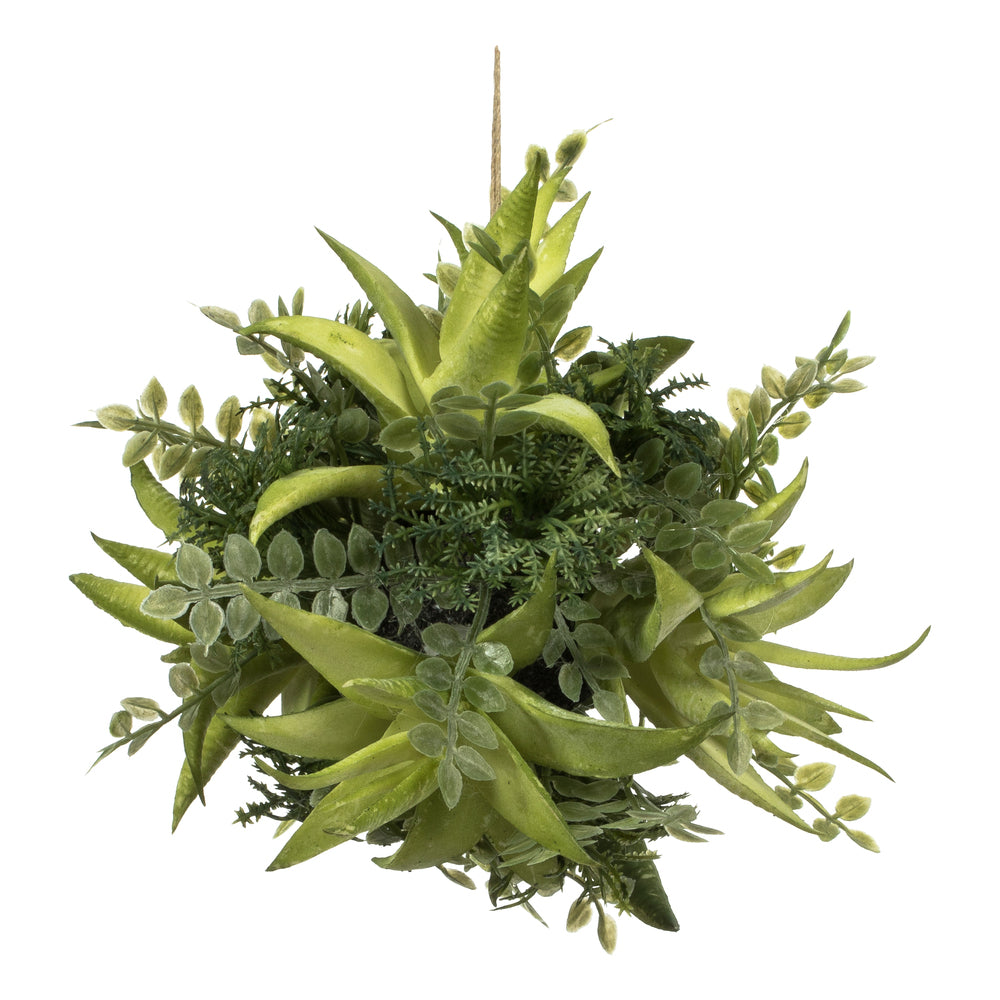 Vickerman 5” Mixed Variety Green Succulent Ball - FV195705