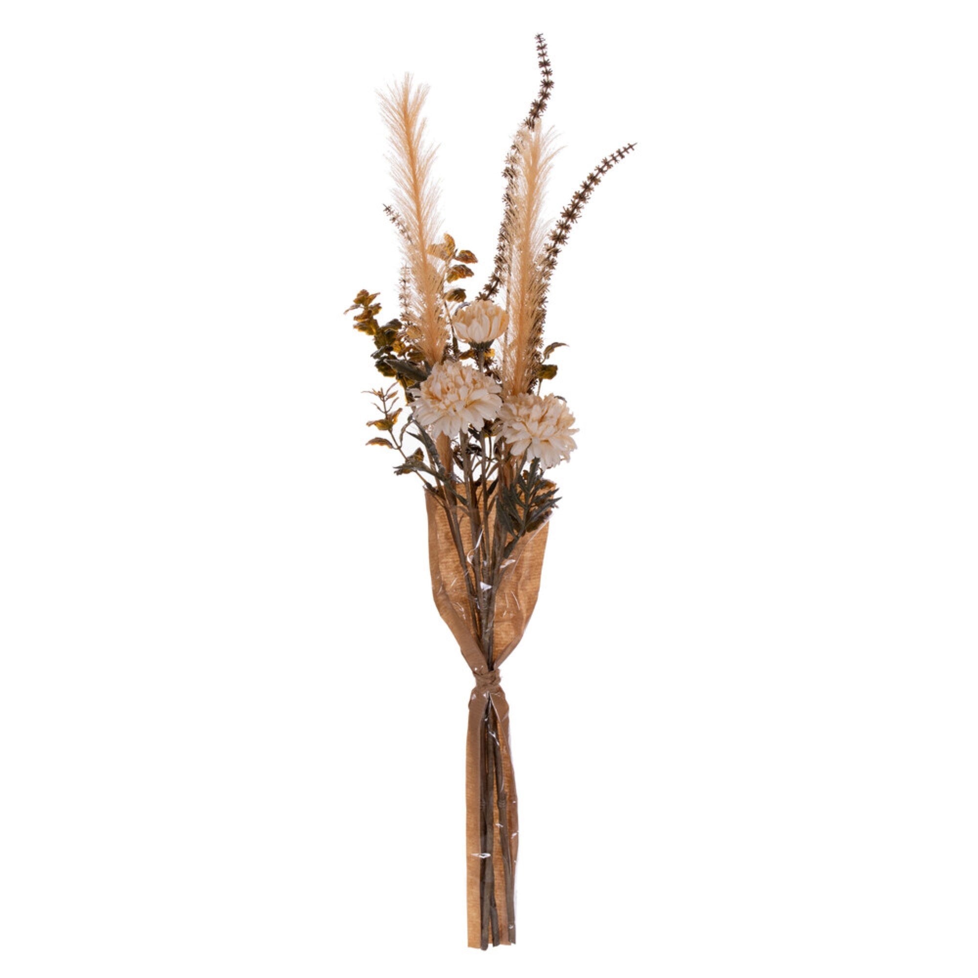 Vickerman 25” Artificial Mixed Dried Star Flower Pampas Grass and Foliage Bouquet.