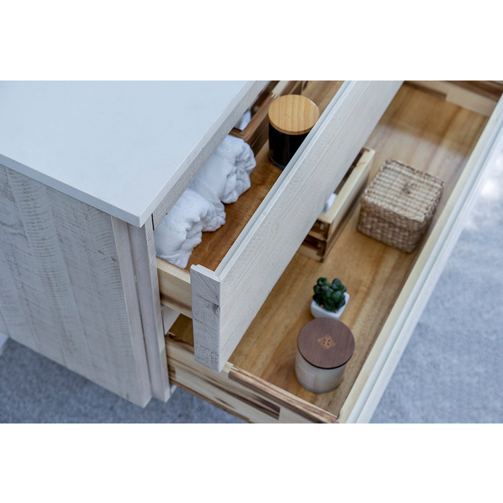 Fresca Formosa 30 Wall Hung Modern Bathroom Vanity W/ Mirror In Rustic White