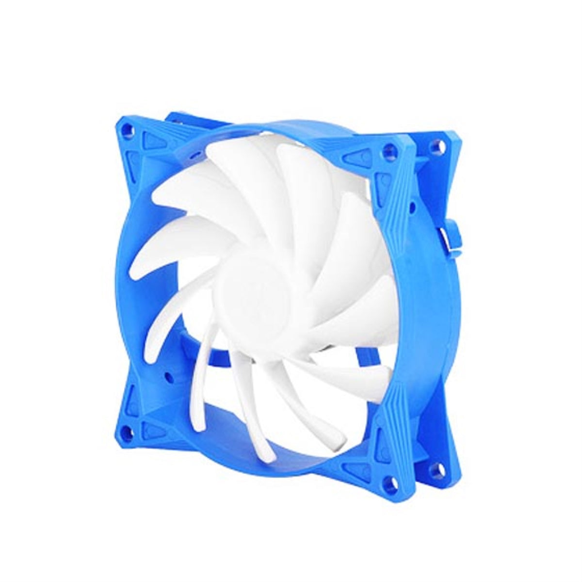 92X92X25Mm /  Mixed White Blade Design With Blue Frame / 4Pin Fan With Pwm/ Sleeve Bearing