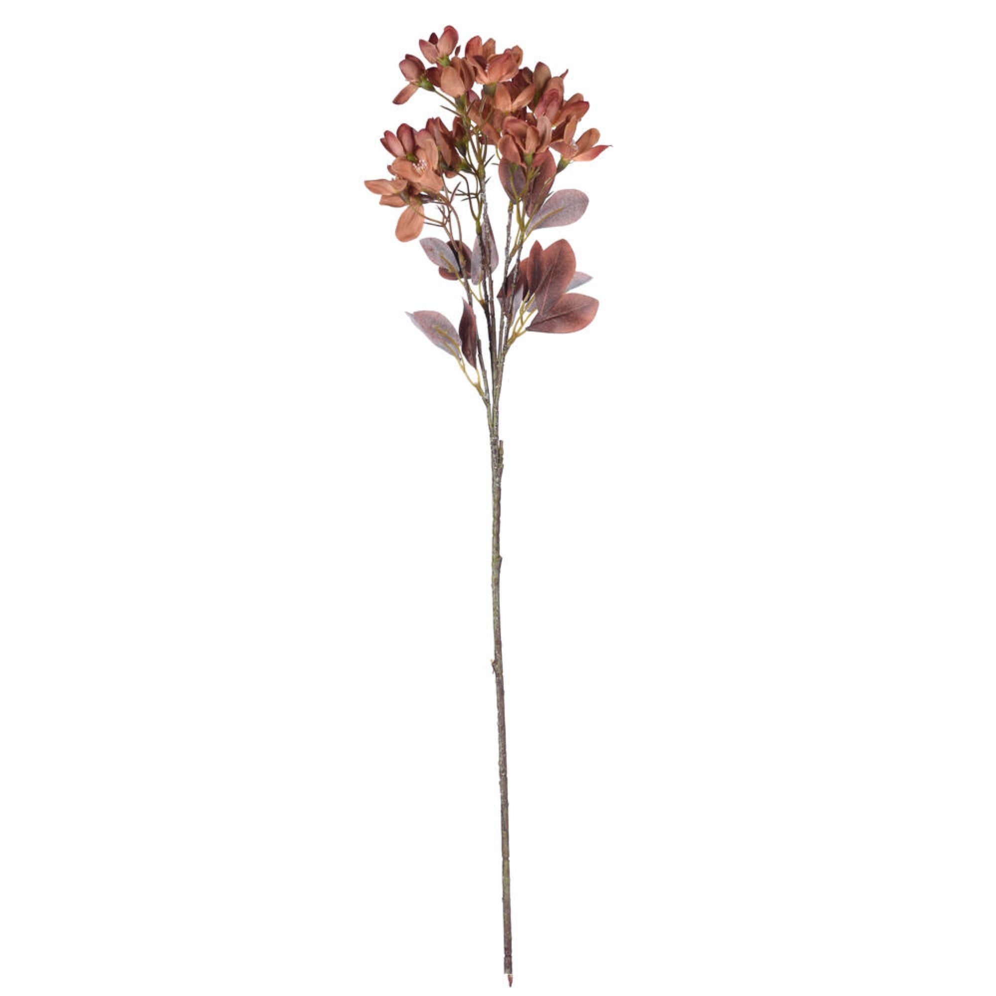 Vickerman 25.5” Rust Artificial Primrose Flower Spray 3 per bag.