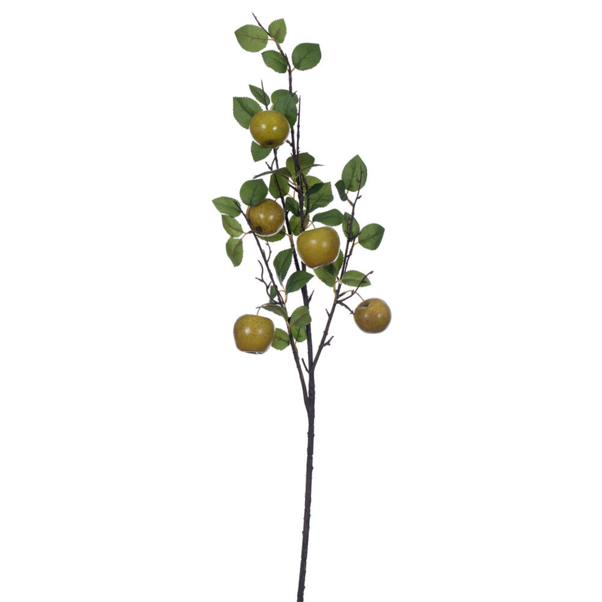 Vickerman 24” Yellow/Green Apple Fruit Branch 3/Bag. Add texture to your decorating projects