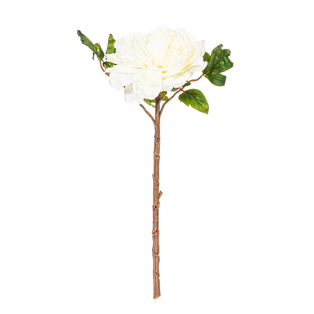 16.5” Cream Real Touch Peony 3/Bag