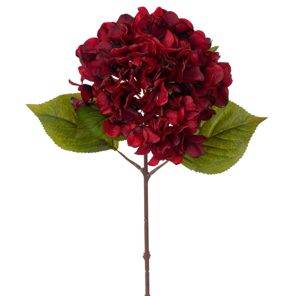 20” Burgundy Real Touch Hydrangea 2/Bag