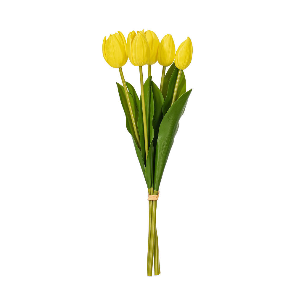 16”H Yellow Tulip Bundle of 5 2/Bag