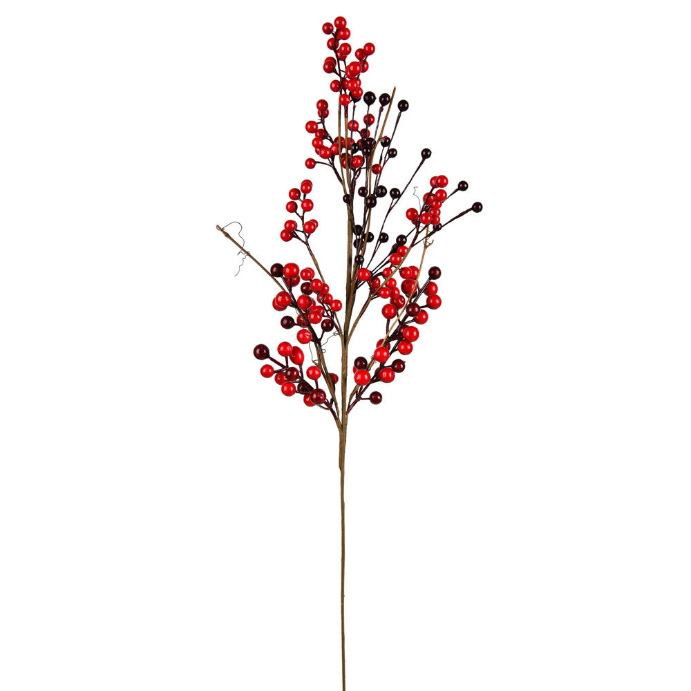 Vickerman 28” Red Berry Spray Outdoor 2/Pk - FY190103