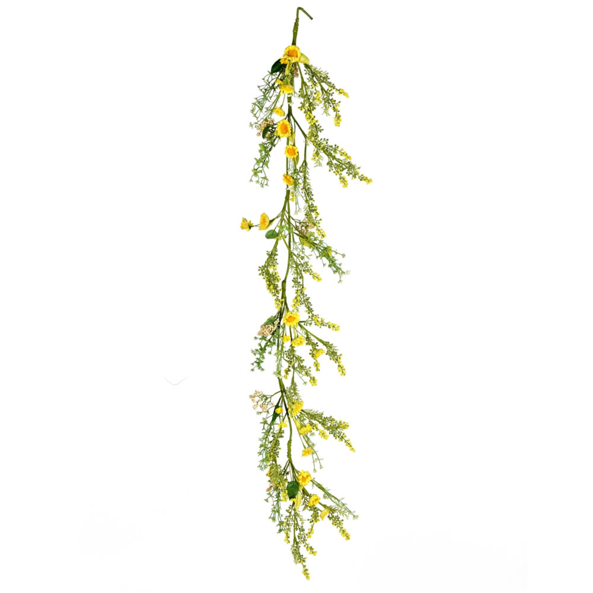5' Yellow Sunflower Garland