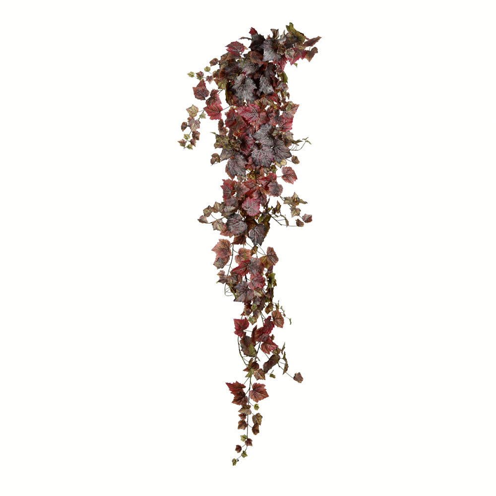 Vickerman 6' Burgundy Grape Leaf Hanging Bush - FZ190572
