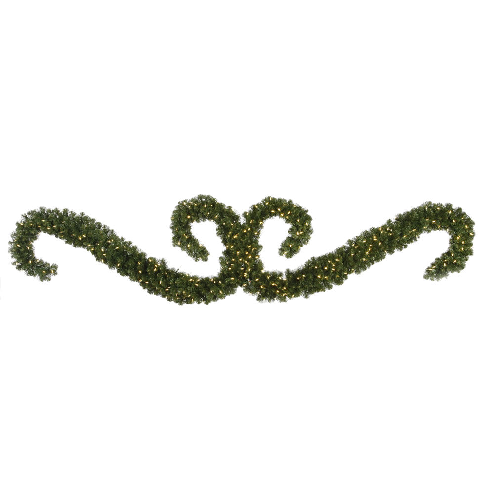 Vickerman 9' Teton Double “S” Festoon 300WmWhtLED - G125569LED