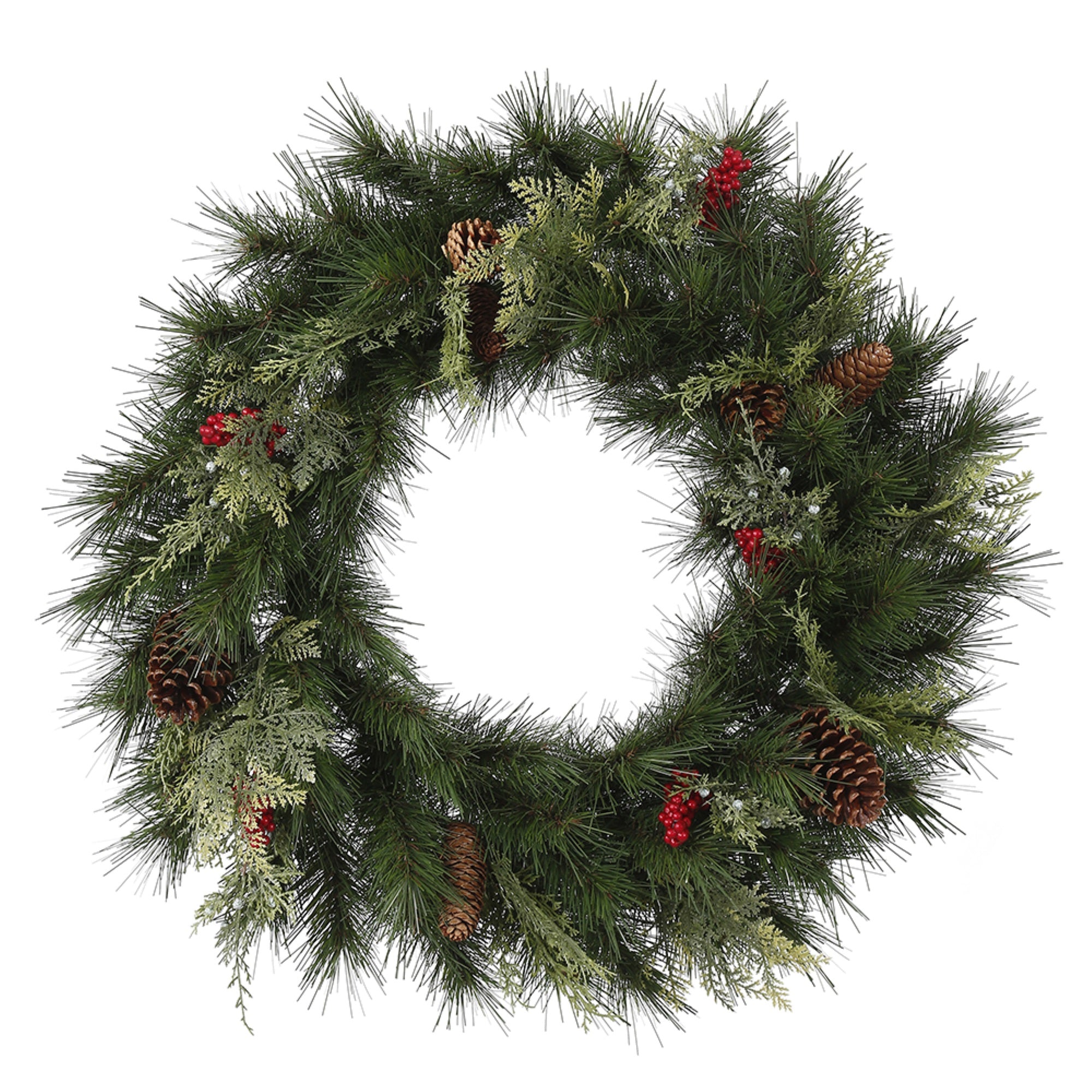 24” Grove Berry Pinecone Wreath 99T