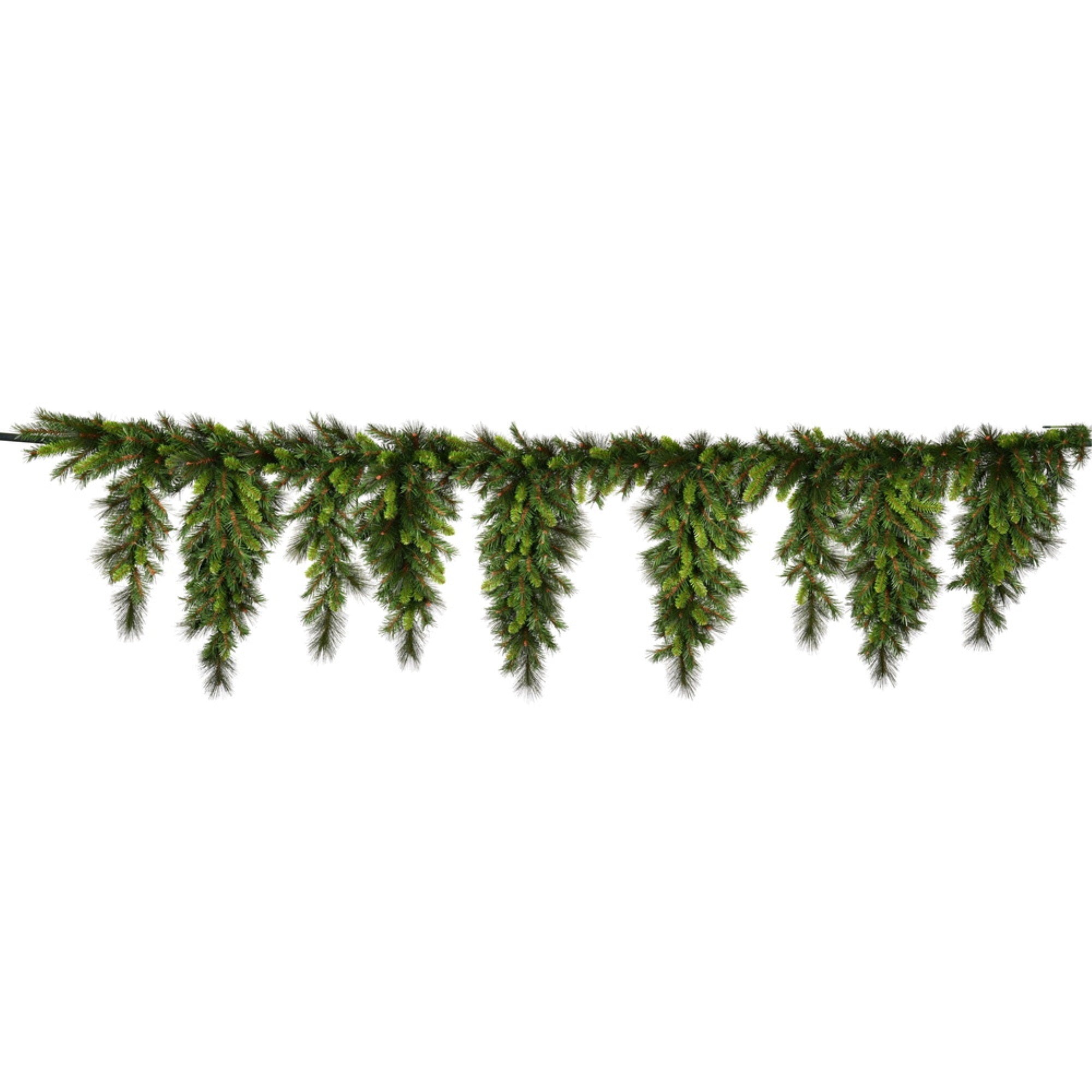 9'x19” Bangor Mix Icicle Garland 584Tips