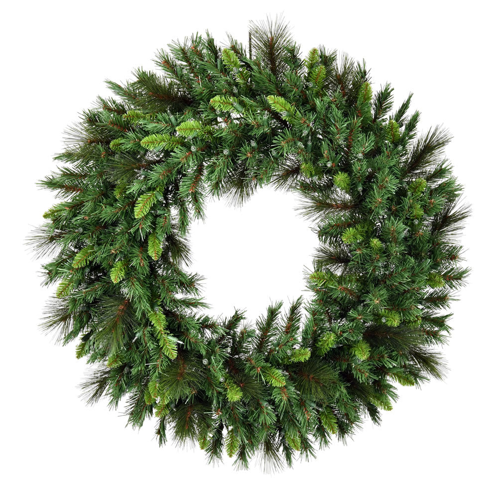 Vickerman 24” Bangor Mix Pine Wreath Dura-Lit 50CL - G193725
