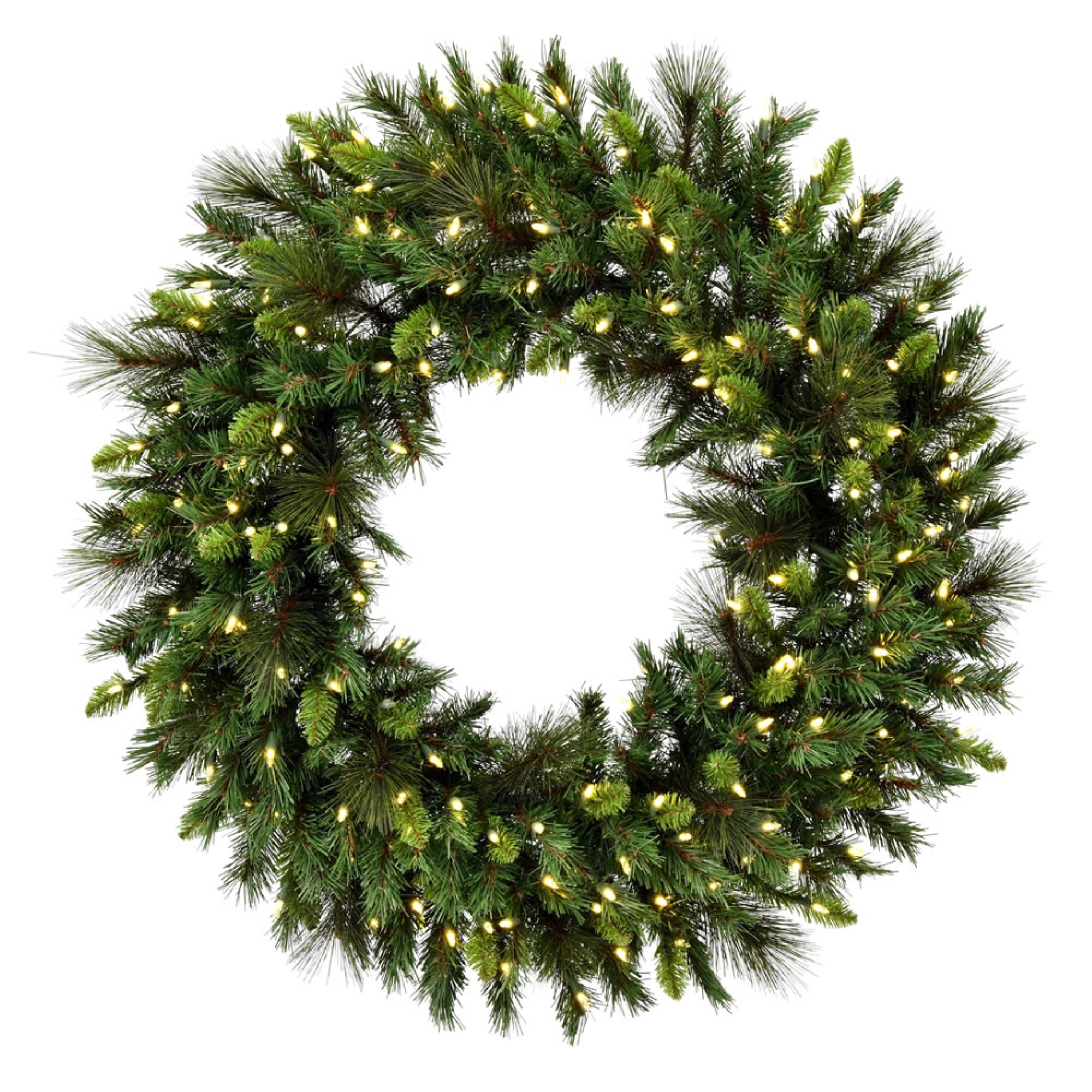 36” Bangor Mix Pine Wreath Dura-Lt 150WW