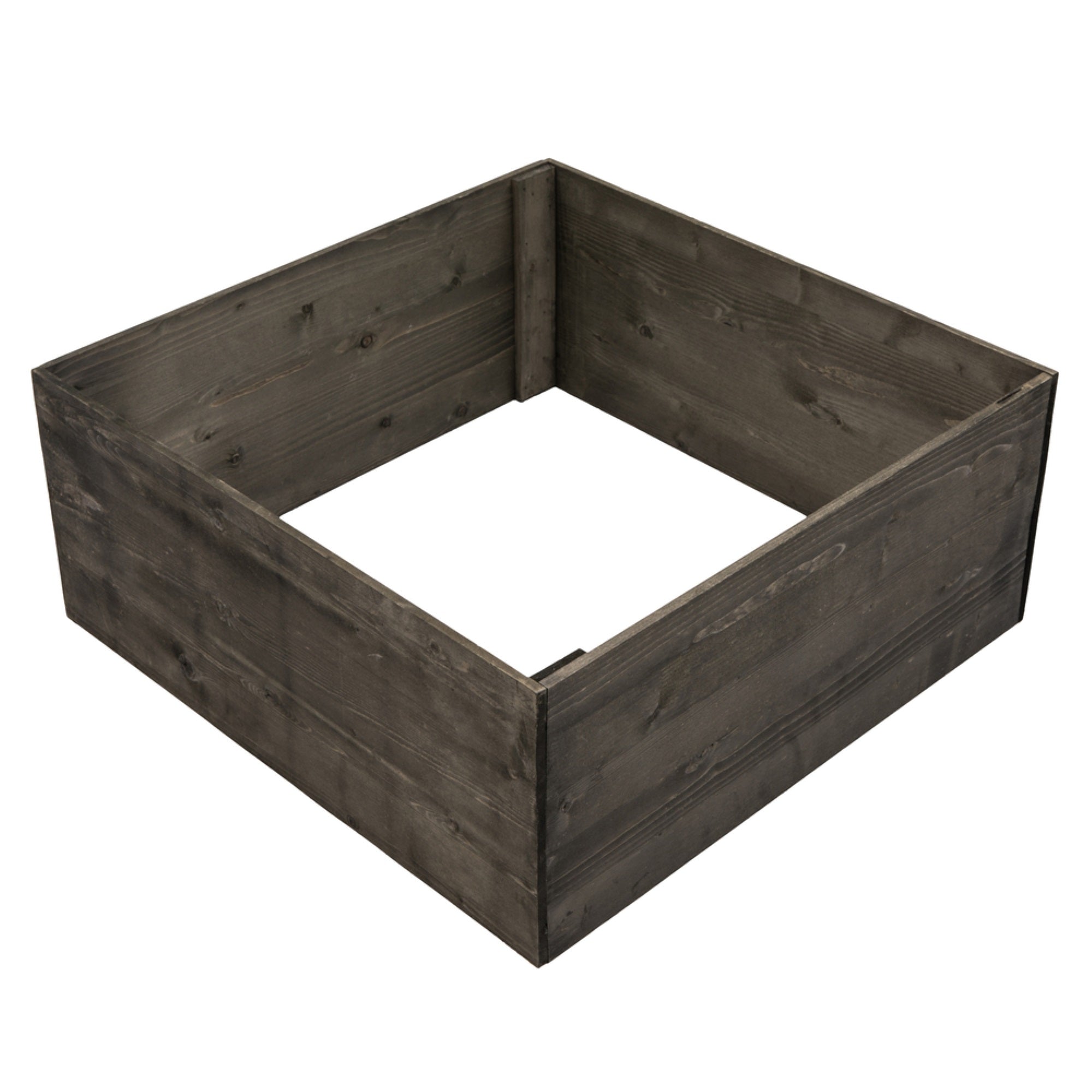 21” x 9” Grey Square Wooden Tree Collar