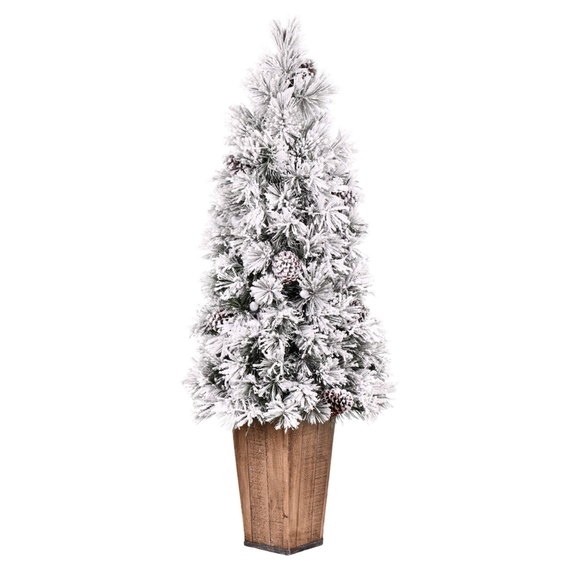 4.5'x20” Flocked Kimball Potted 147Tips