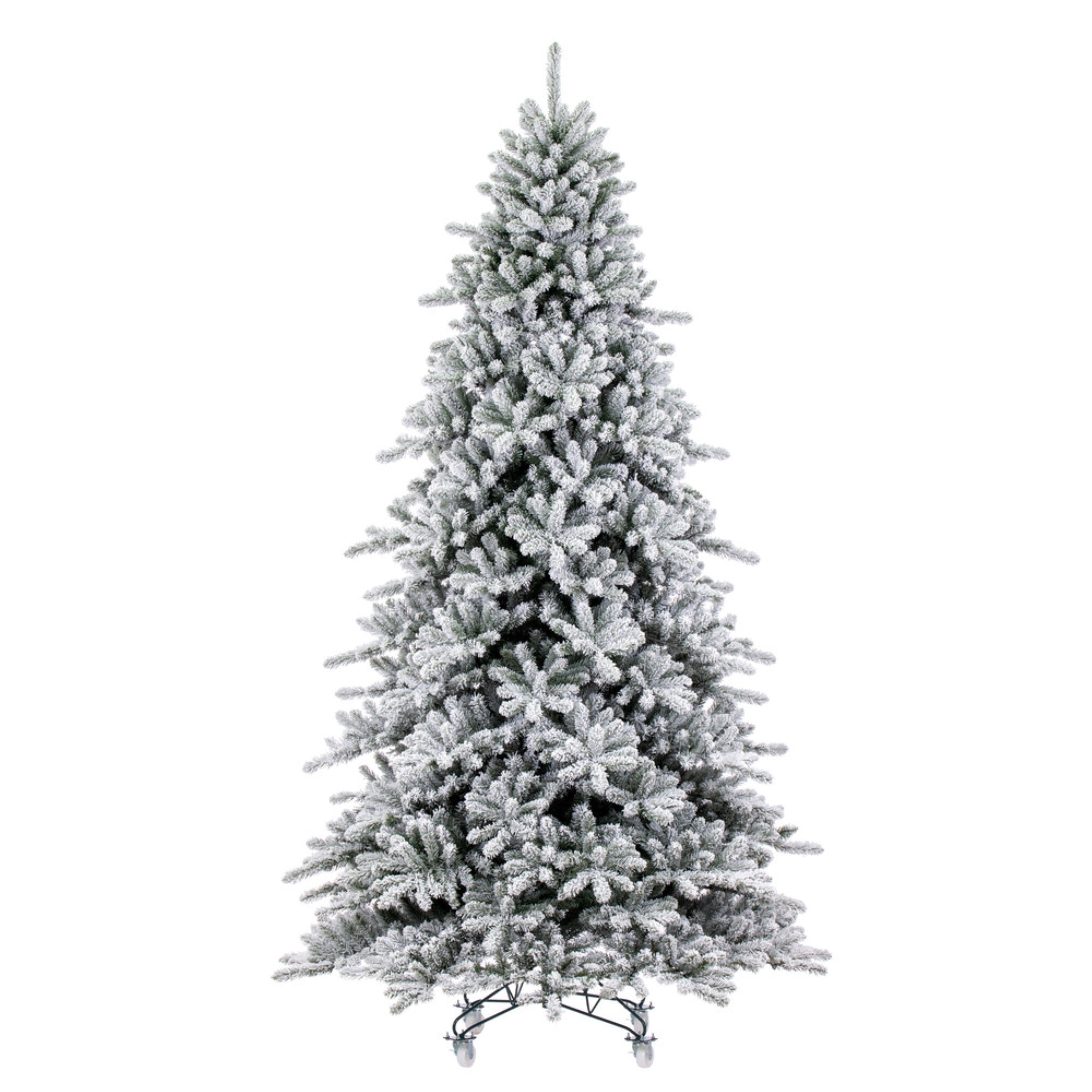 6.5' x 53” Flocked Bavarian Pine 1672T