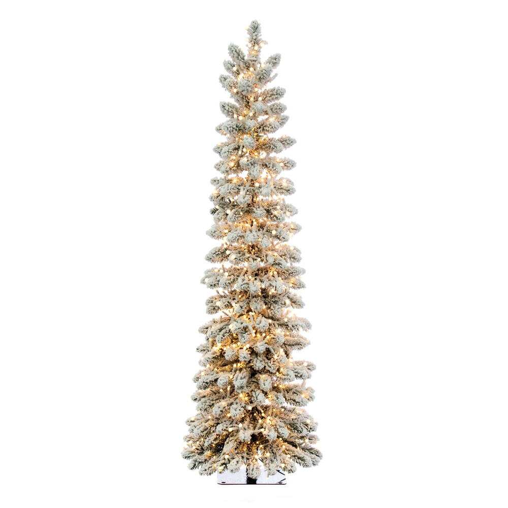 4.5' x 17” Snowy Flocked Alpine 880WW