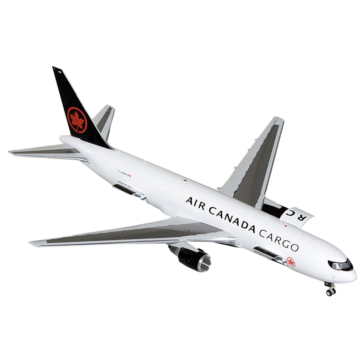 Boeing 767-300F Commercial Aircraft 'Air Canada Cargo' (C-Gxhm) White With Black Tail 'Gemini 200 - Interactive Series' 1/200 Diecast Model Airplane By Geminijets
