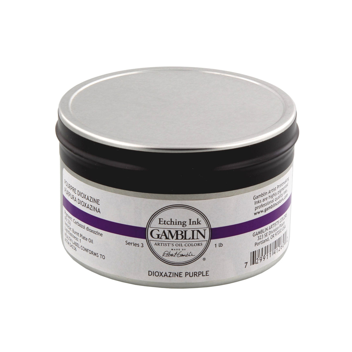 Gamblin Etching Inks - Dioxazine Purple - 300 Milliliter Tin