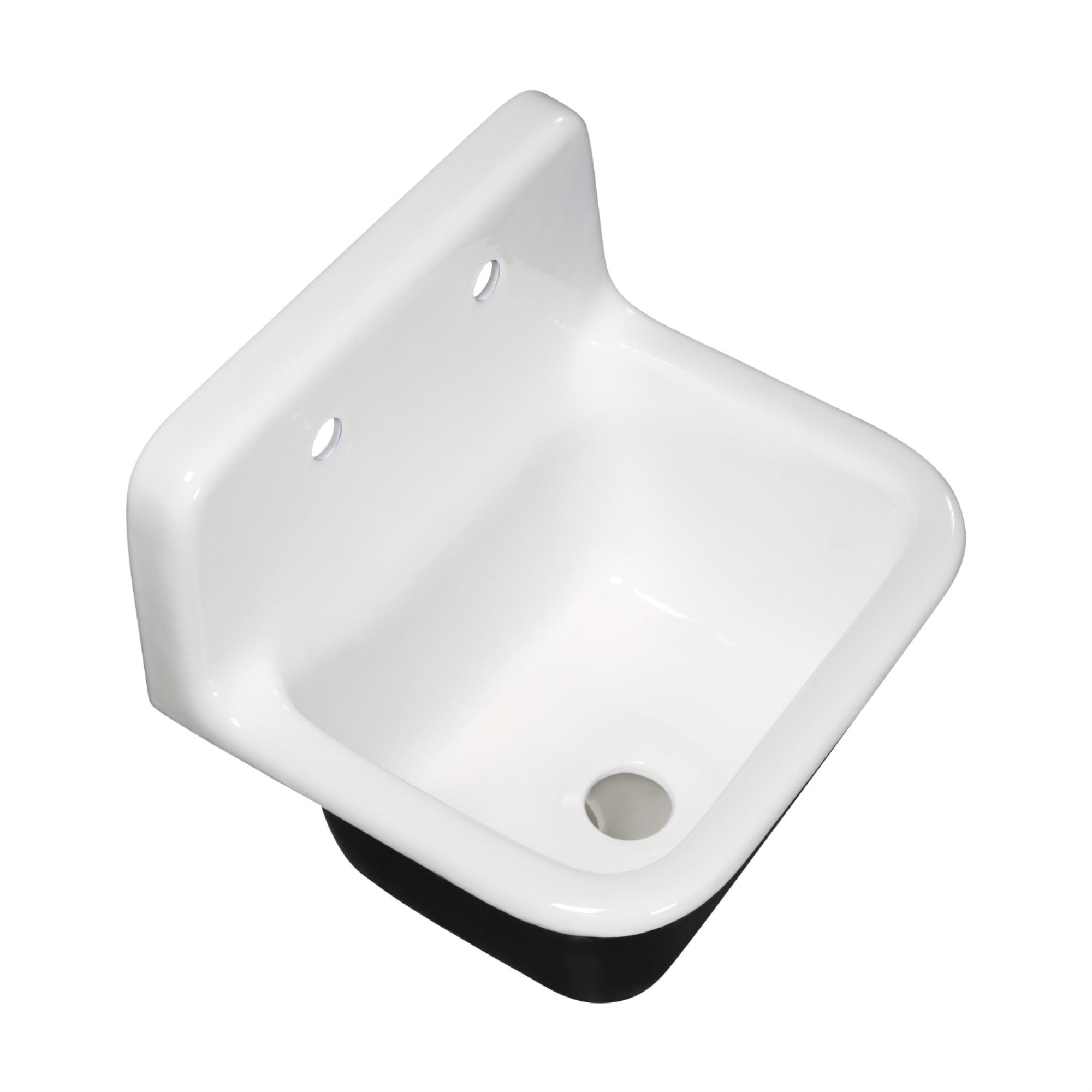 Fauceture Gckws221822 Petra Galley 22 Inch Wall Mount Single Bowl Kitchen Sink, White
