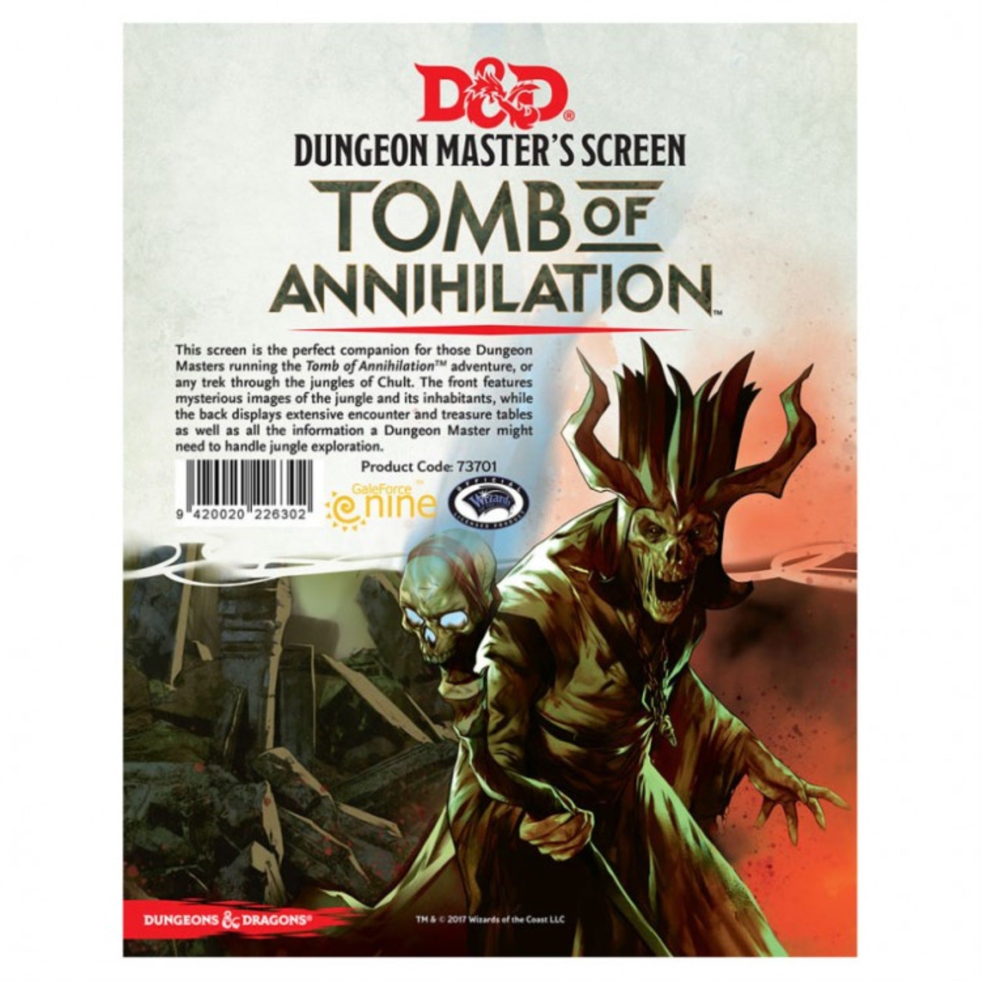 D&D: Tomb Of Annihilation: Dm Screen