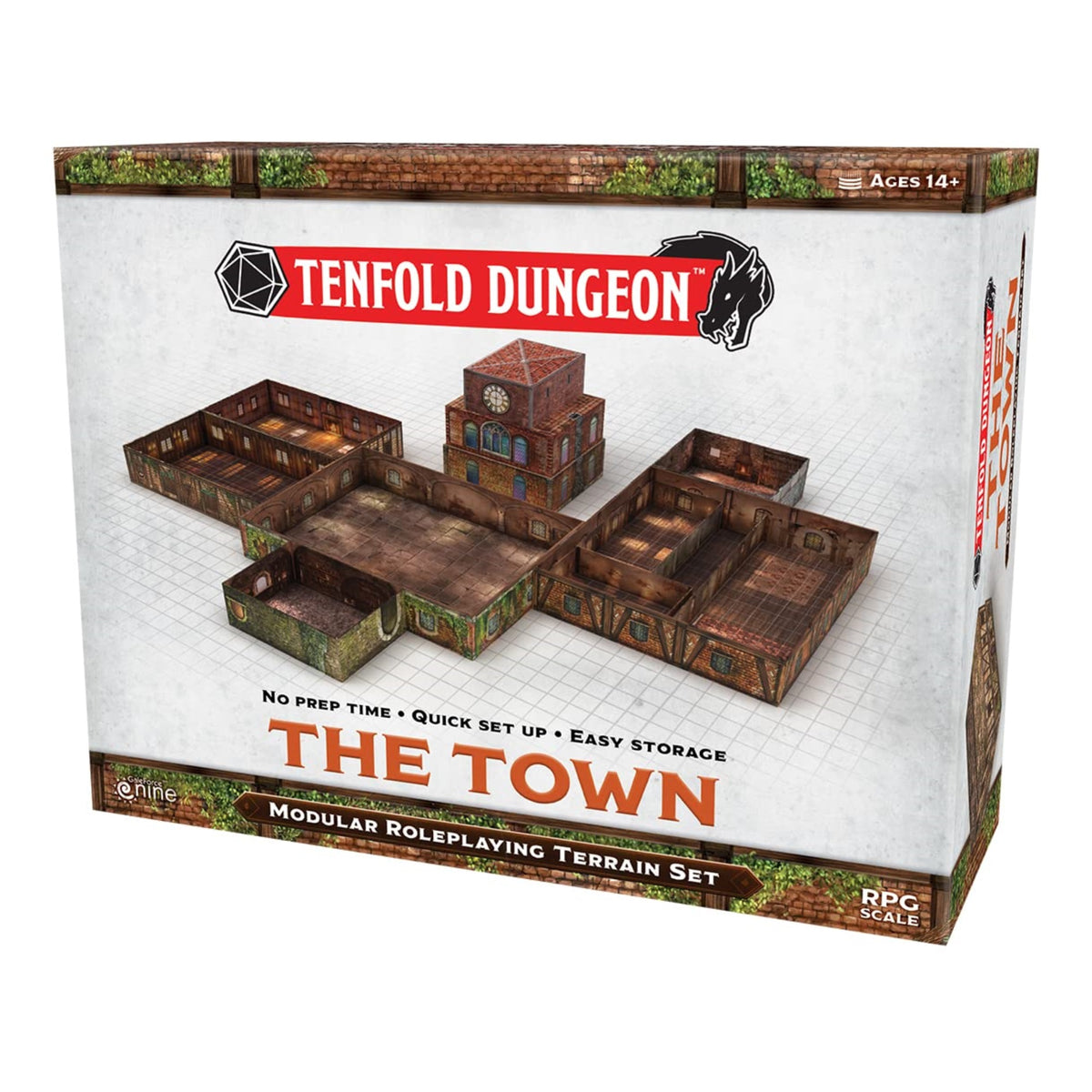 Gale Force Nine Tenfold Dungeon: The Town, Multicolor (Gf9Tfd03)