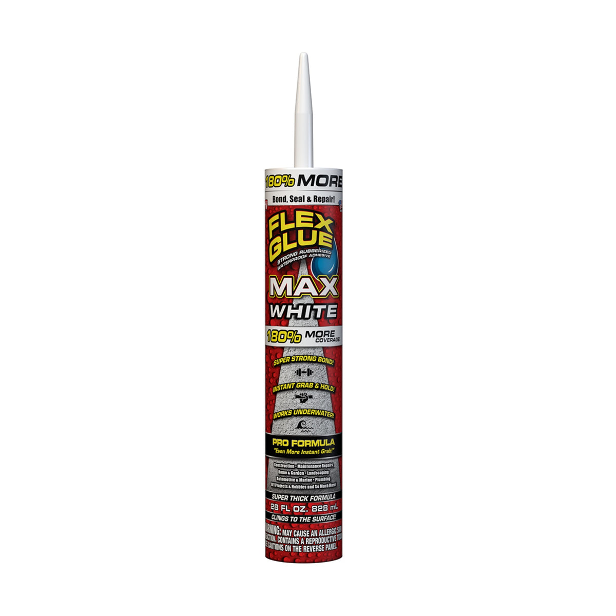 White Rubberized Adhesive 28Oz Cartridge