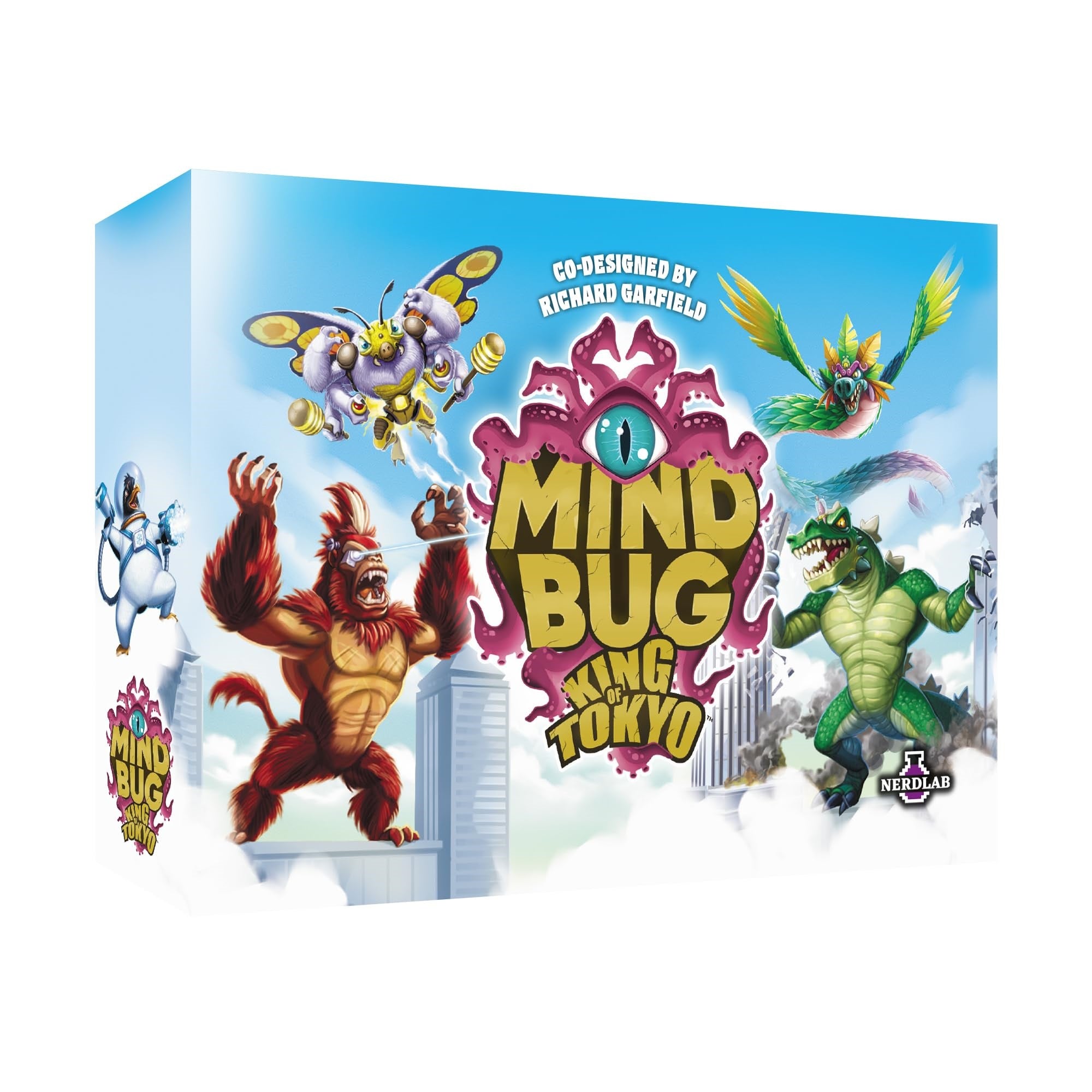 Mindbug: King of Tokyo Card Game - Epic Crossover Battle of Kaijus & Monsters, Strategic Duel Game with Dice, Energy Cubes & Creature Cards for Kids & Adults, Ages 8+, 2 Players, 15 Minute Playtime