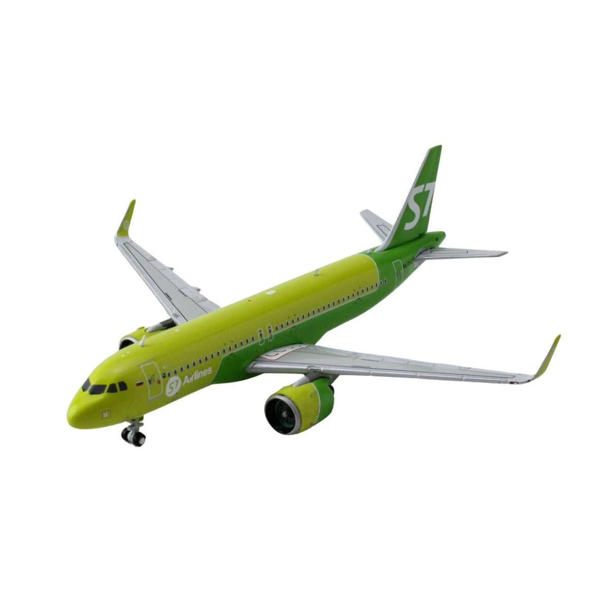Airbus A320Neo Commercial Aircraft 'S7 Airlines' (Ra-73428) Green Two-Tone 1/400 Diecast Model Airplane By Geminijets