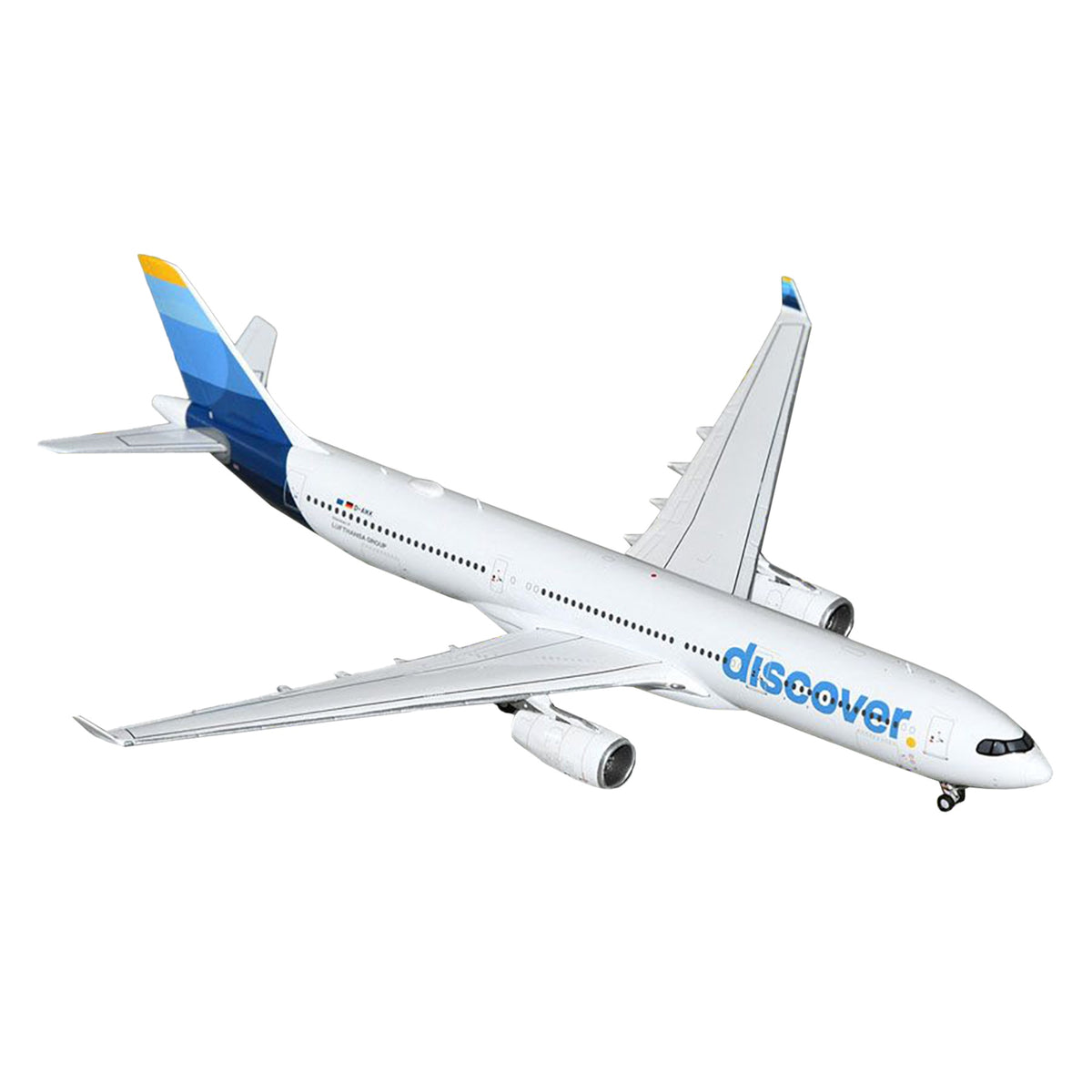 Airbus A330-300 Commercial Aircraft 'Discover Airlines' (D-Aikk) White With Blue Tail 1/400 Diecast Model Airplane By Geminijets