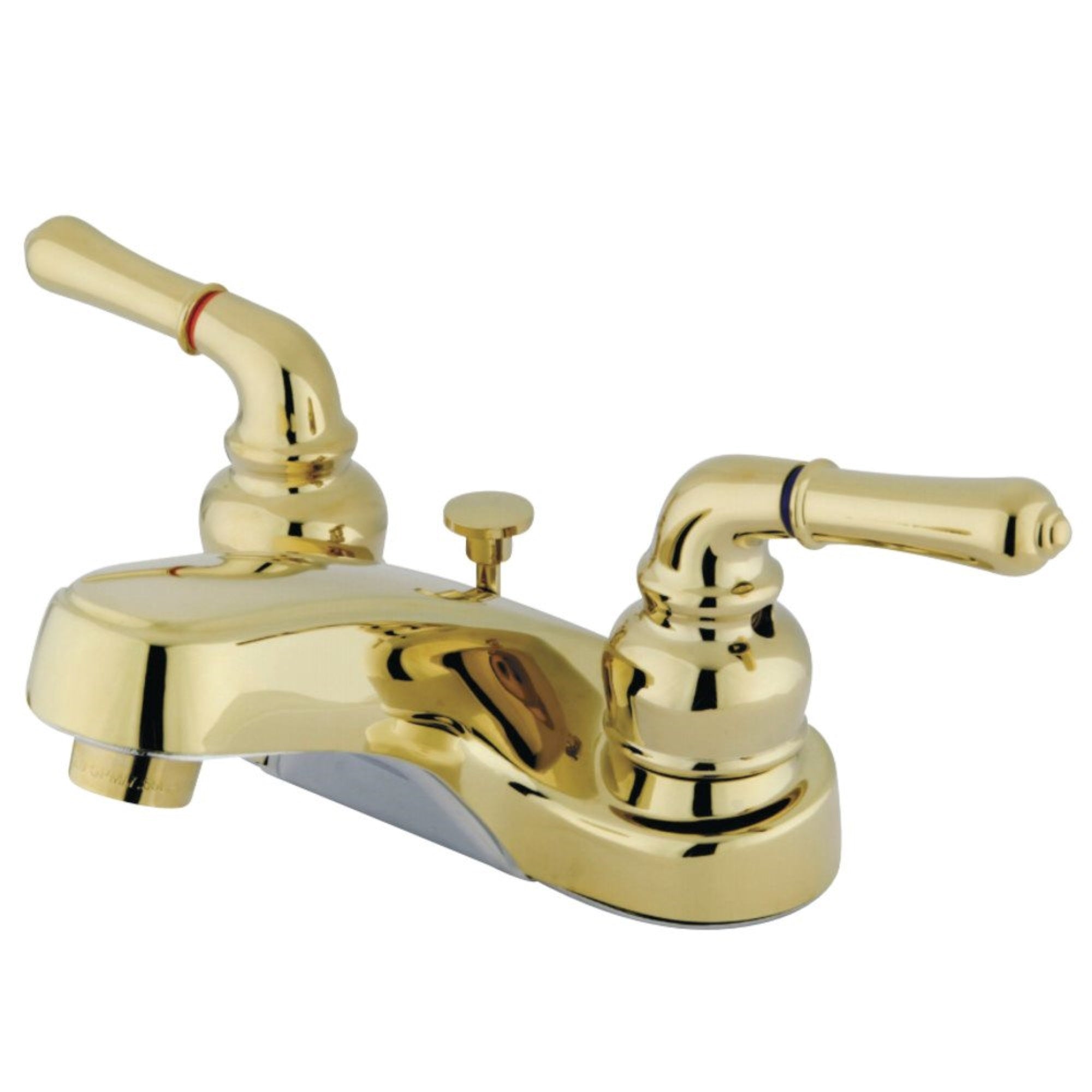 Kingston Brass Gkb252B 4 In. Centerset Bathroom Faucet, Polished Brass