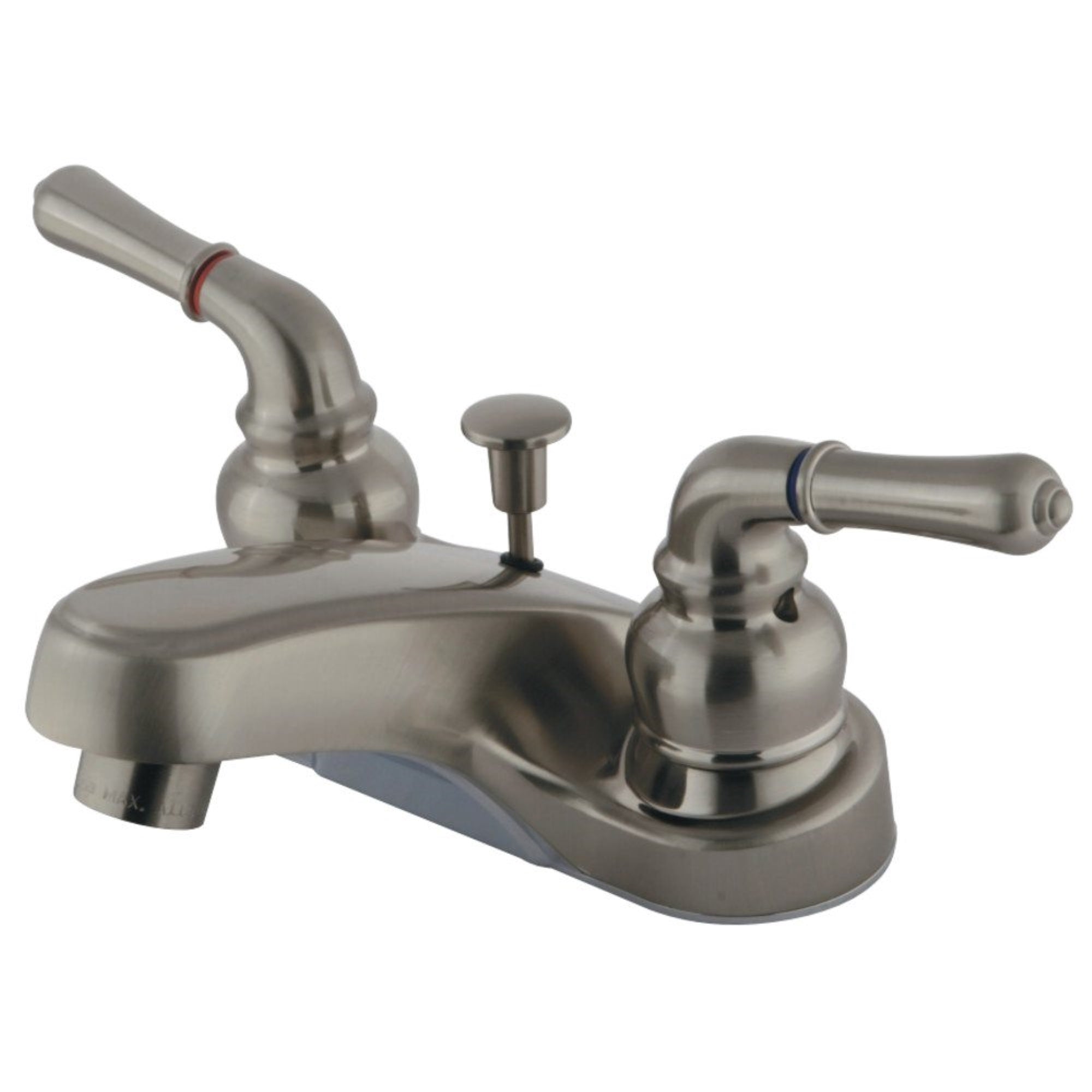 Kingston Brass Gkb258 4 In. Centerset Bathroom Faucet, Brushed Nickel
