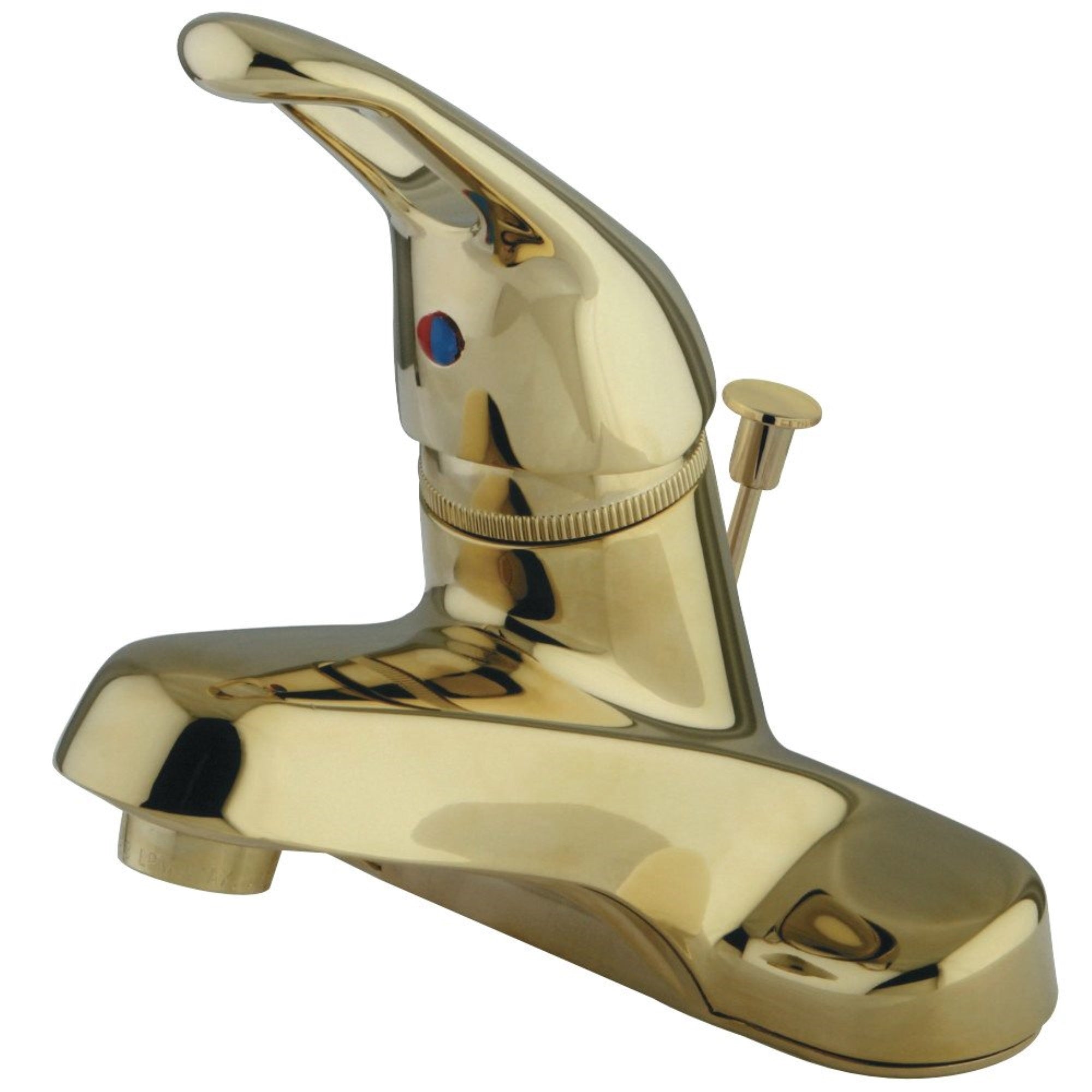Kingston Brass Gkb512 Single-Handle 4 In. Centerset Bathroom Faucet, Polished Brass