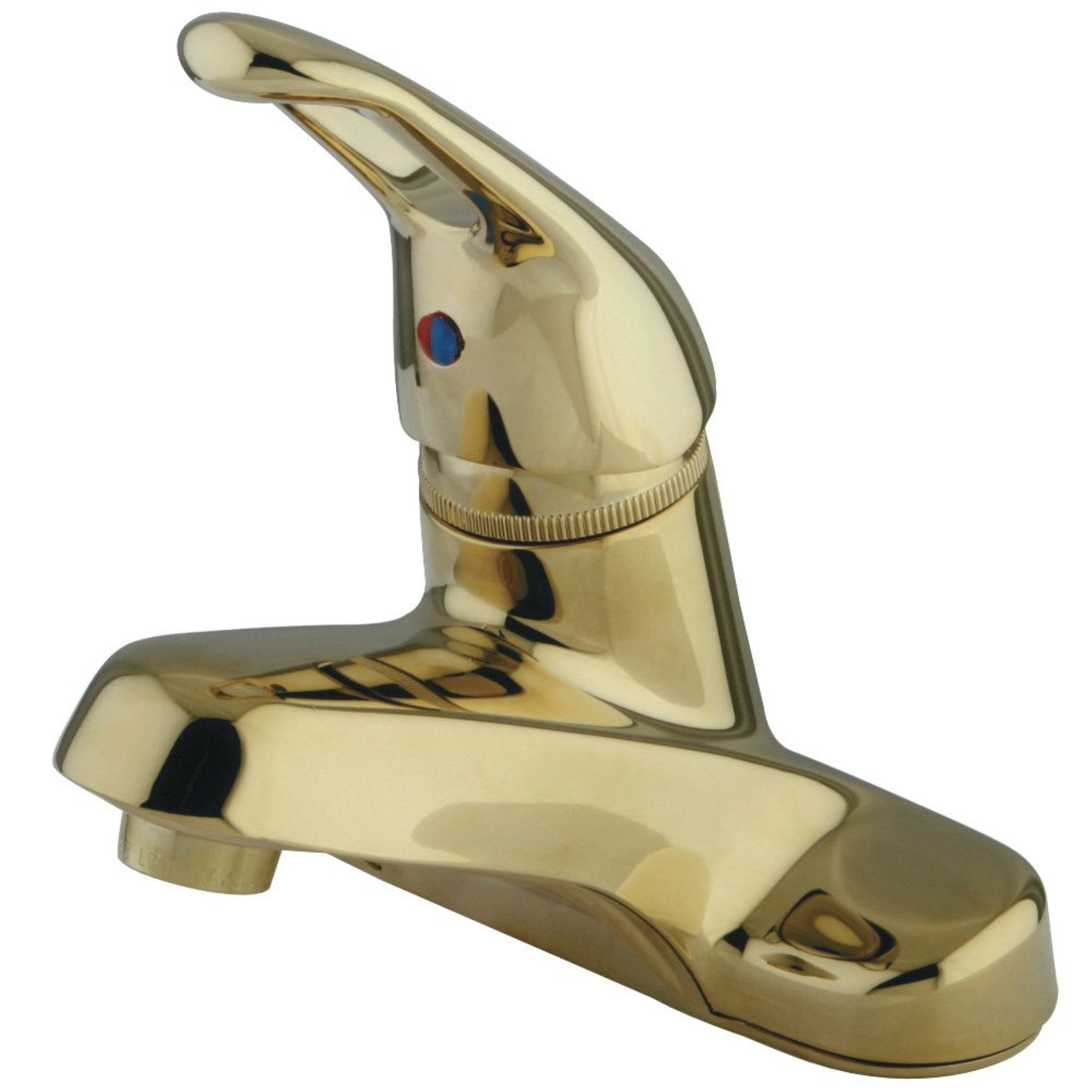 Kingston Brass Gkb512Lp Single-Handle 4 In. Centerset Bathroom Faucet, Polished Brass