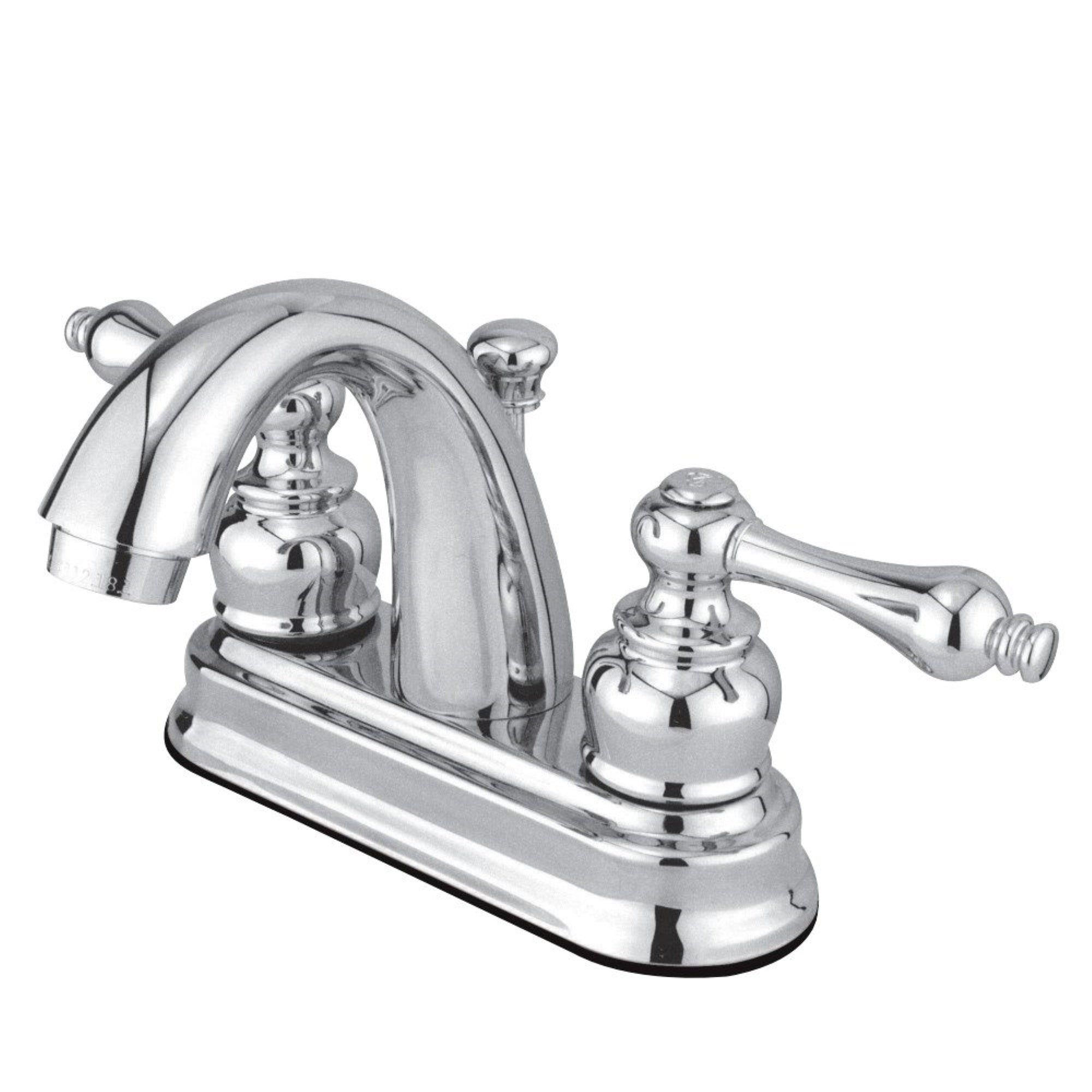 Kingston Brass Gkb5611Al 4 In. Centerset Bathroom Faucet, Polished Chrome