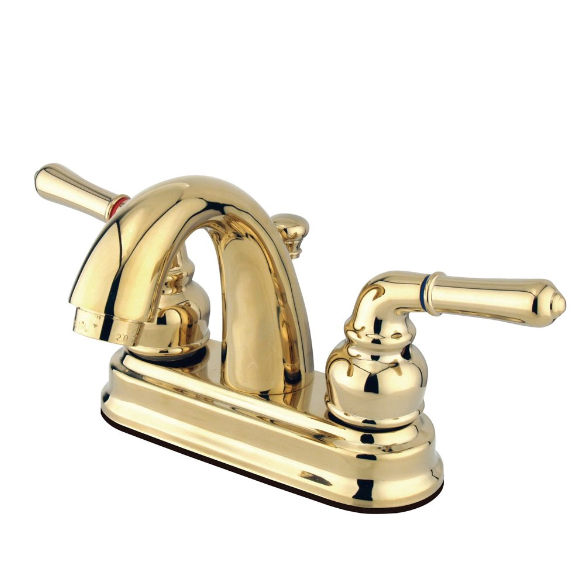 Kingston Brass Gkb5612Nml 4 In. Centerset Bathroom Faucet, Polished Brass