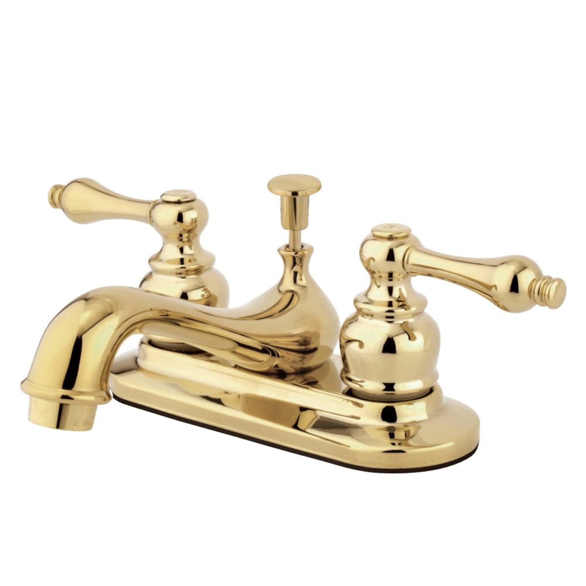 Kingston Brass Gkb602Al 4 In. Centerset Bathroom Faucet, Polished Brass