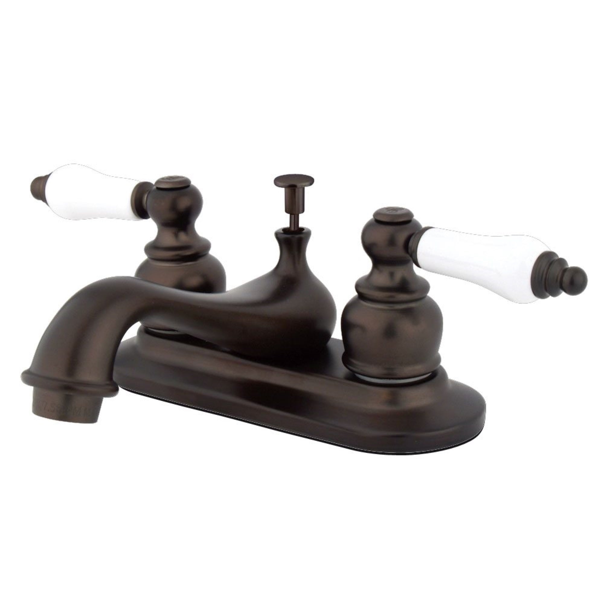 Kingston Brass Gkb605Pl 4 In. Centerset Bathroom Faucet, Oil Rubbed Bronze